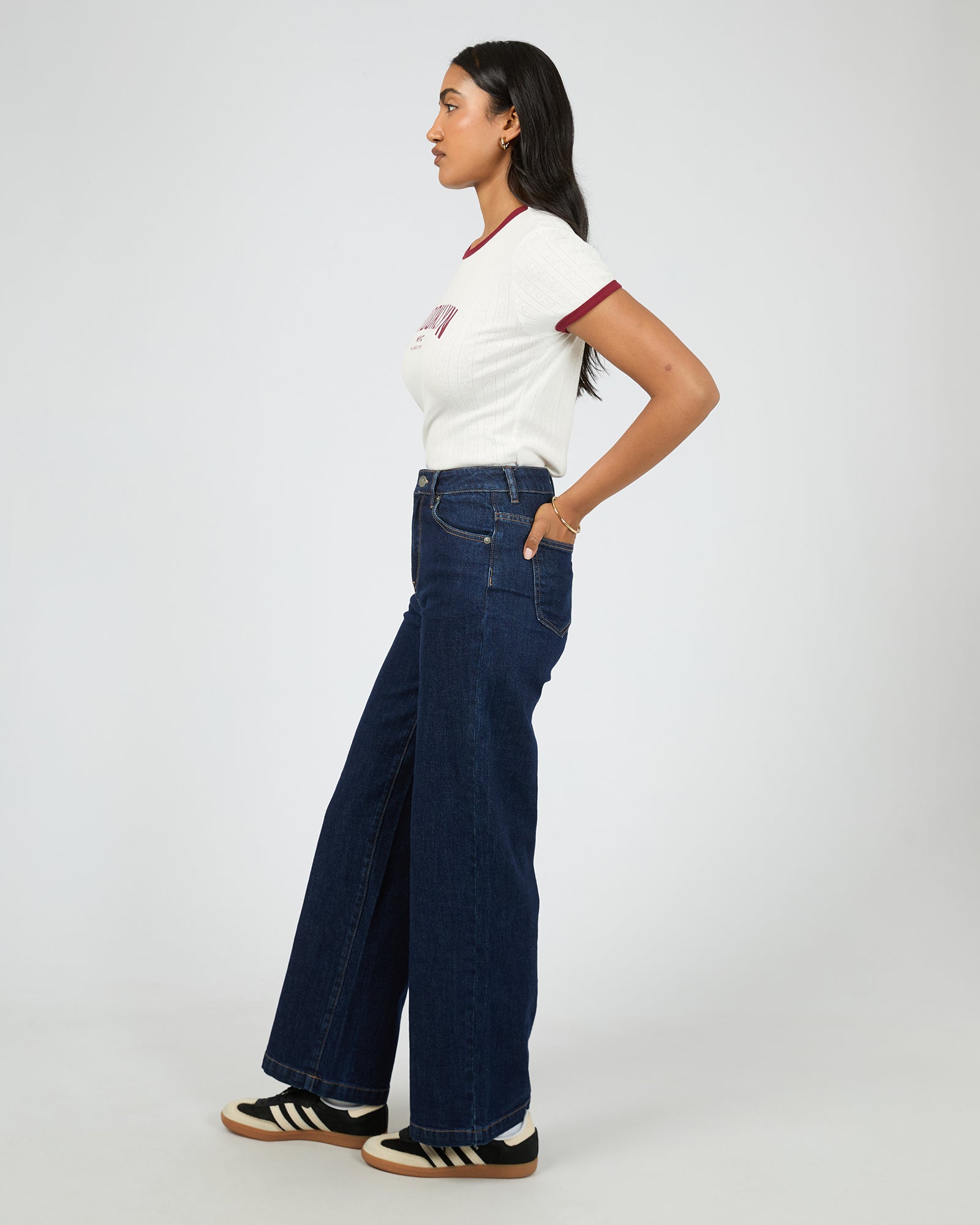 Brooklyn Baby Tee Vintage / White | All About Eve All About Eve