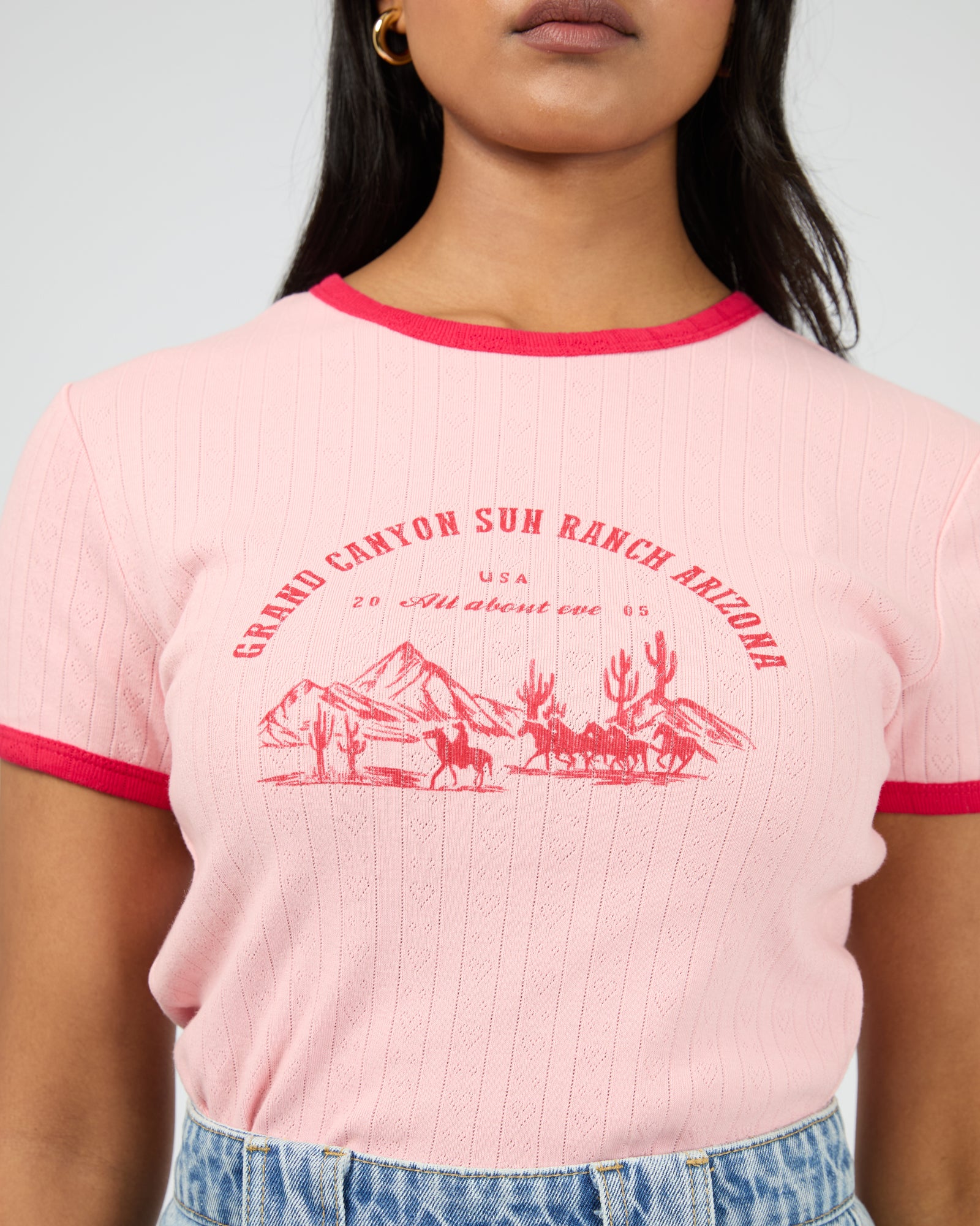 Canyon Sun Baby Tee / Light Pink | All About Eve All About Eve
