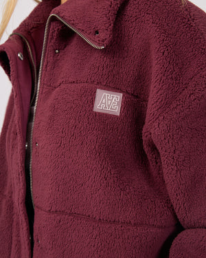 Cosy Club Teddy Jacket / Wine All About Eve