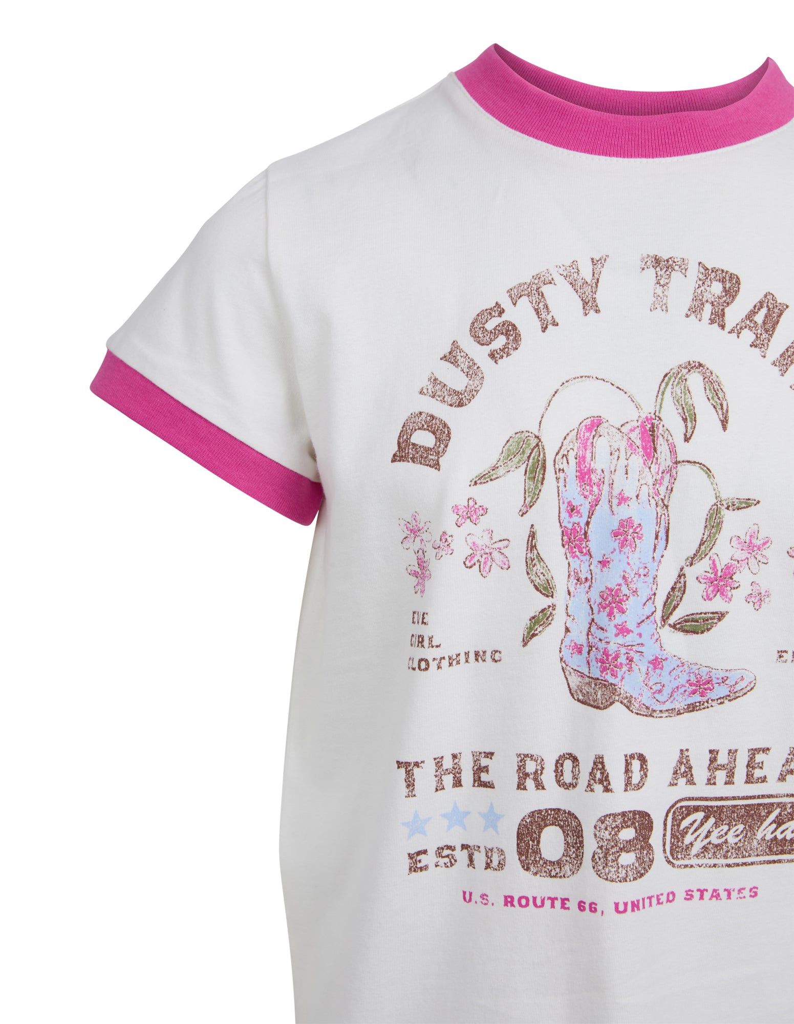 Cowgirl Ringer Tee / Vintage White | Eve Girl Eve Girl