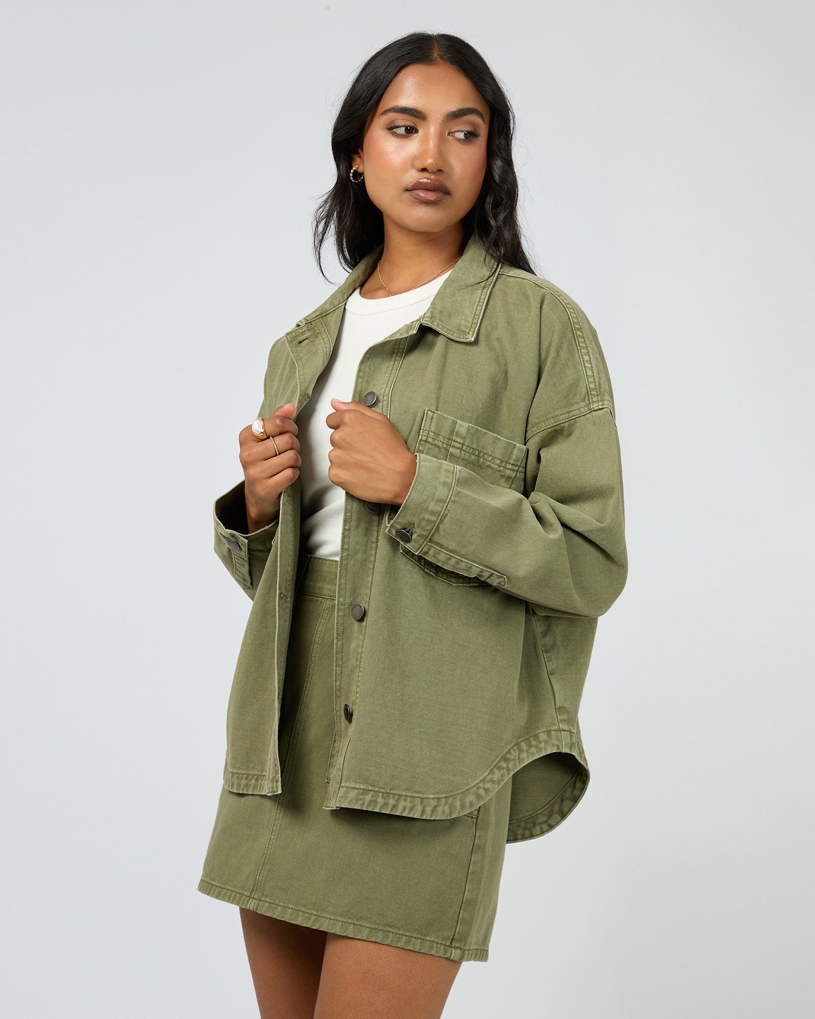 Dale Shacket / Khaki | All About Eve All About Eve
