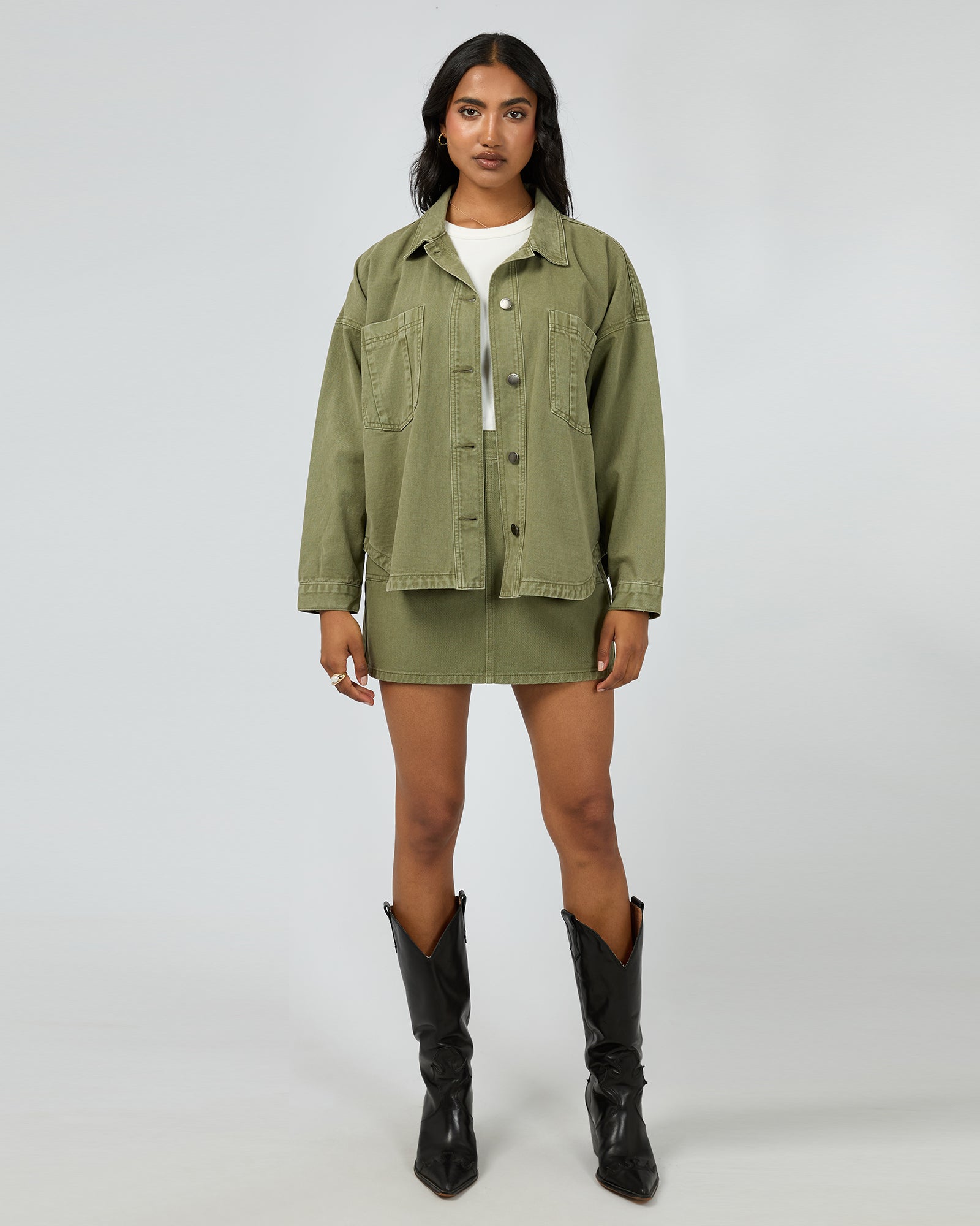 Dale Shacket / Khaki | All About Eve All About Eve