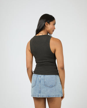 Desert Flower Tank / Black | All About Eve All About Eve