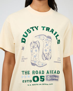 Dusty Trails Relaxed Tee / Vanilla | All About Eve All About Eve