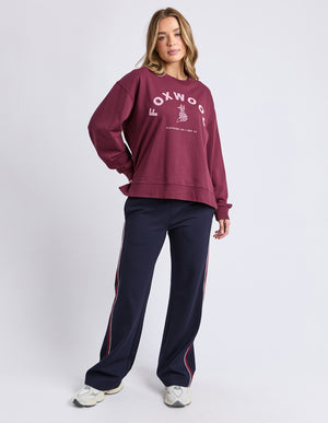Effortless Contrast Crew / Windsor Wine | Foxwood Foxwood