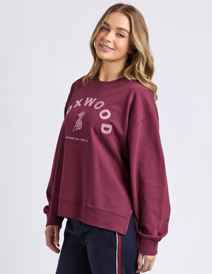 Effortless Contrast Crew / Windsor Wine | Foxwood Foxwood