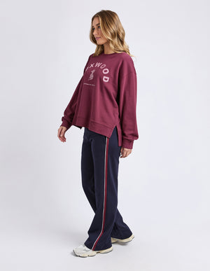 Effortless Contrast Crew / Windsor Wine | Foxwood Foxwood