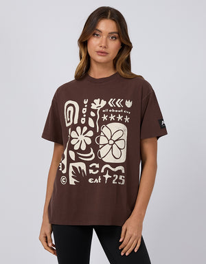 Elements Oversized Tee / Brown | All About Eve All About Eve