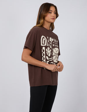 Elements Oversized Tee / Brown | All About Eve All About Eve
