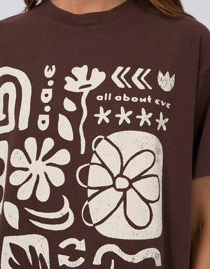 Elements Oversized Tee / Brown | All About Eve All About Eve