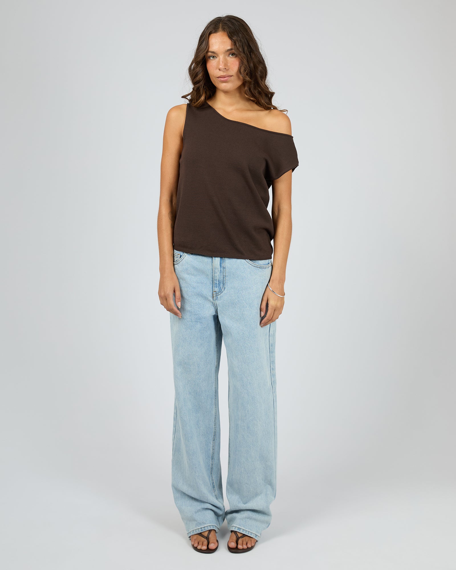Ellis Off the Shoulder Top / Chocolate | Silent Theory Silent Theory