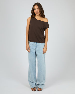 Ellis Off the Shoulder Top / Chocolate | Silent Theory Silent Theory