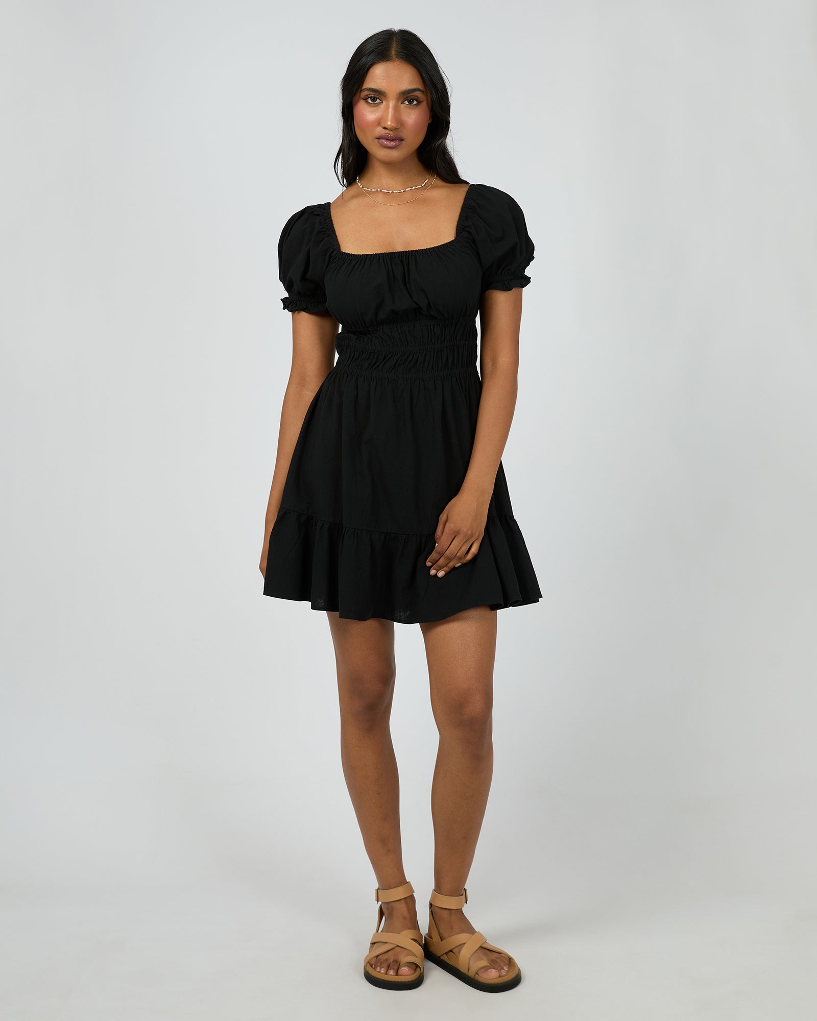 Essential Ss Mini Dress / Black | All About Eve