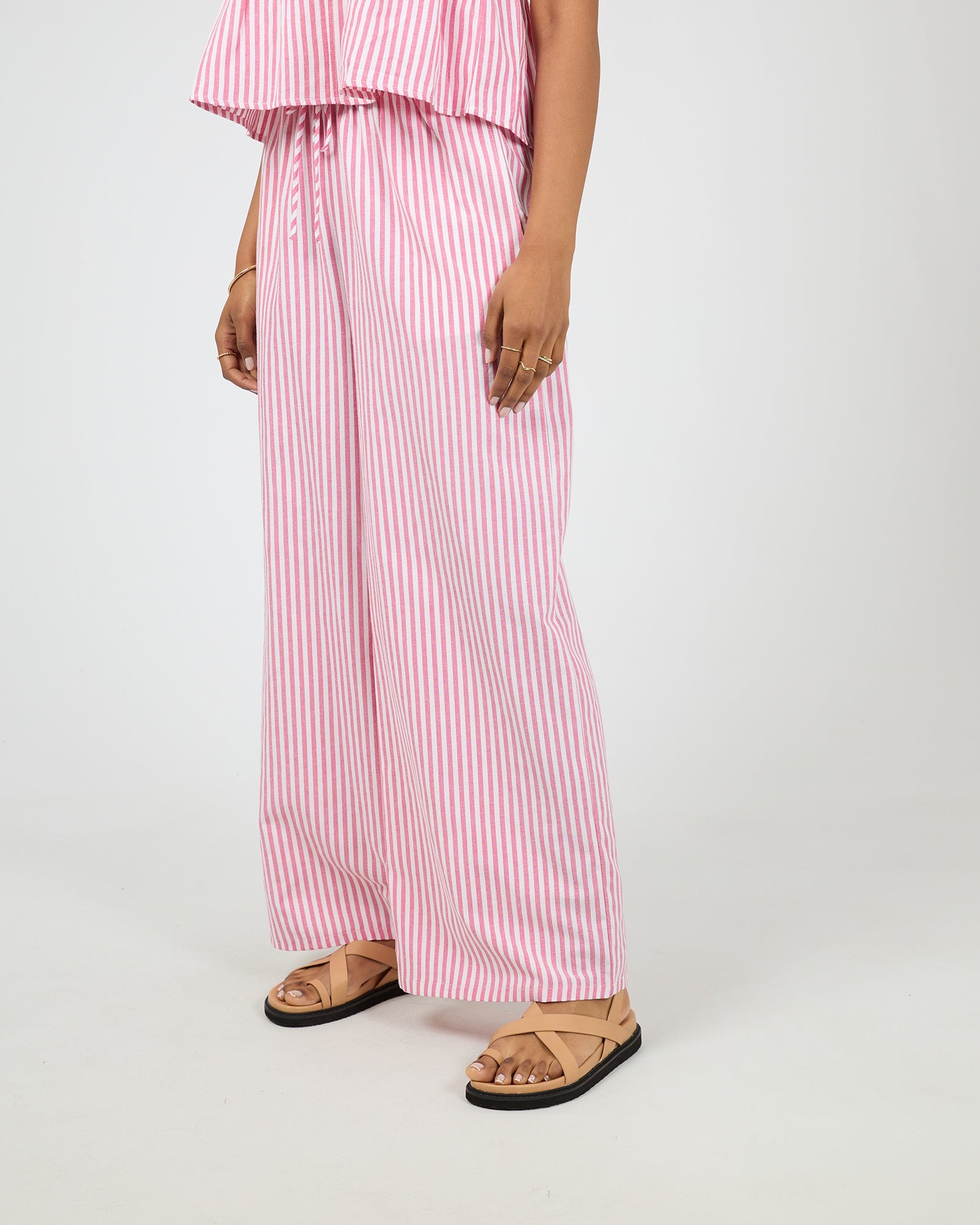 Franca Stripe Pant / Pink Stripe | All About Eve All About Eve