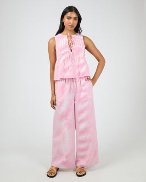 Franca Stripe Pant / Pink Stripe | All About Eve All About Eve