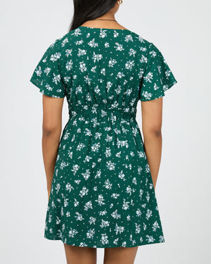 Harlow Mini Dress / Green Print | All About Eve All About Eve
