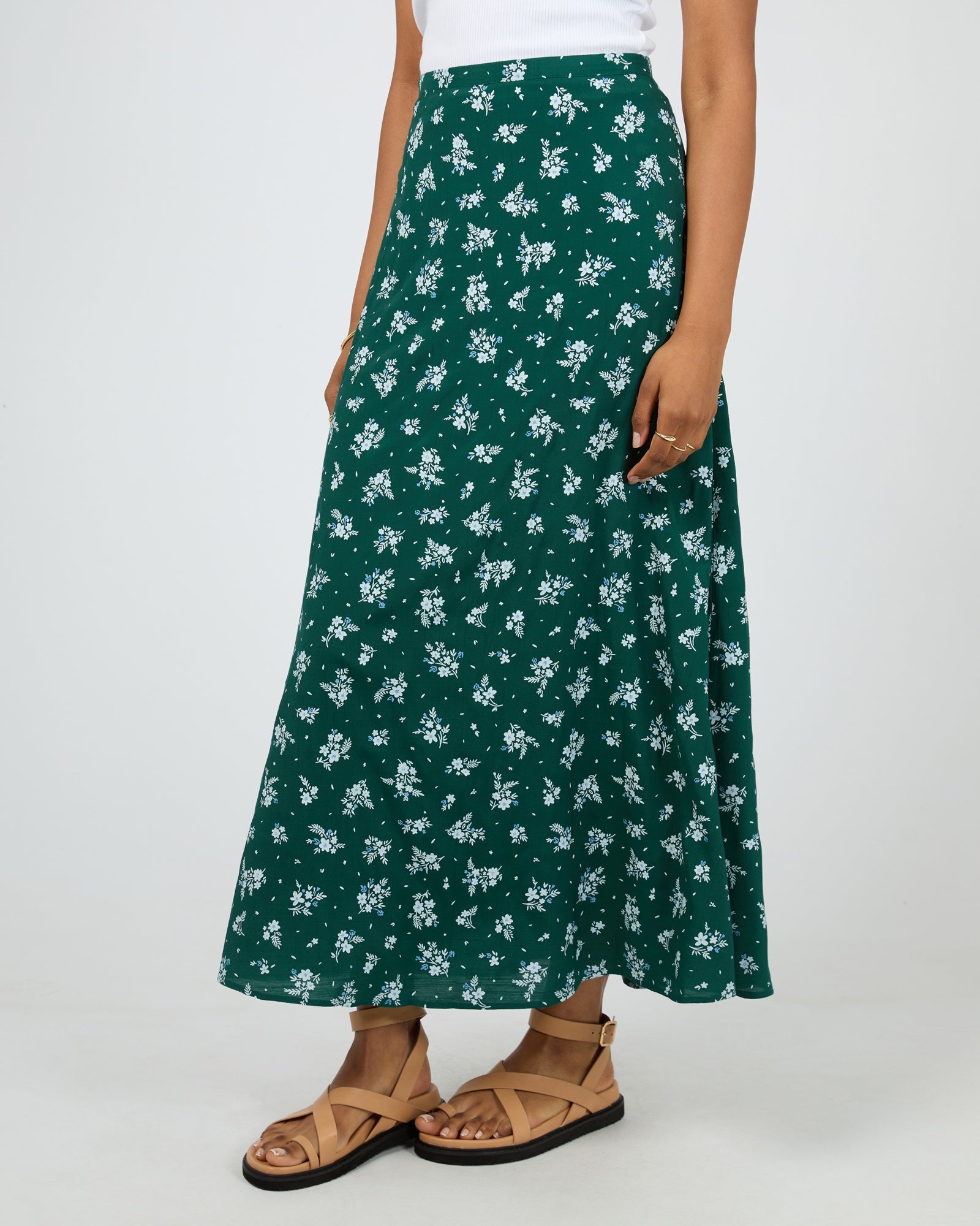 Harlow Skirt / Green Print | All About Eve All About Eve