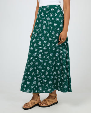 Harlow Skirt / Green Print | All About Eve All About Eve