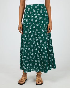 Harlow Skirt / Green Print | All About Eve All About Eve