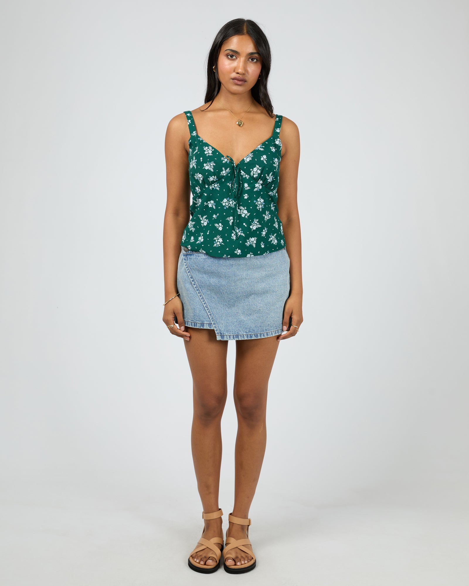 Harlow Top / Green Print | All About Eve All About Eve