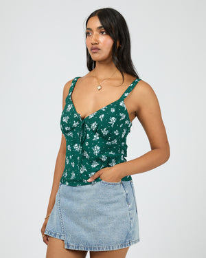 Harlow Top / Green Print | All About Eve All About Eve