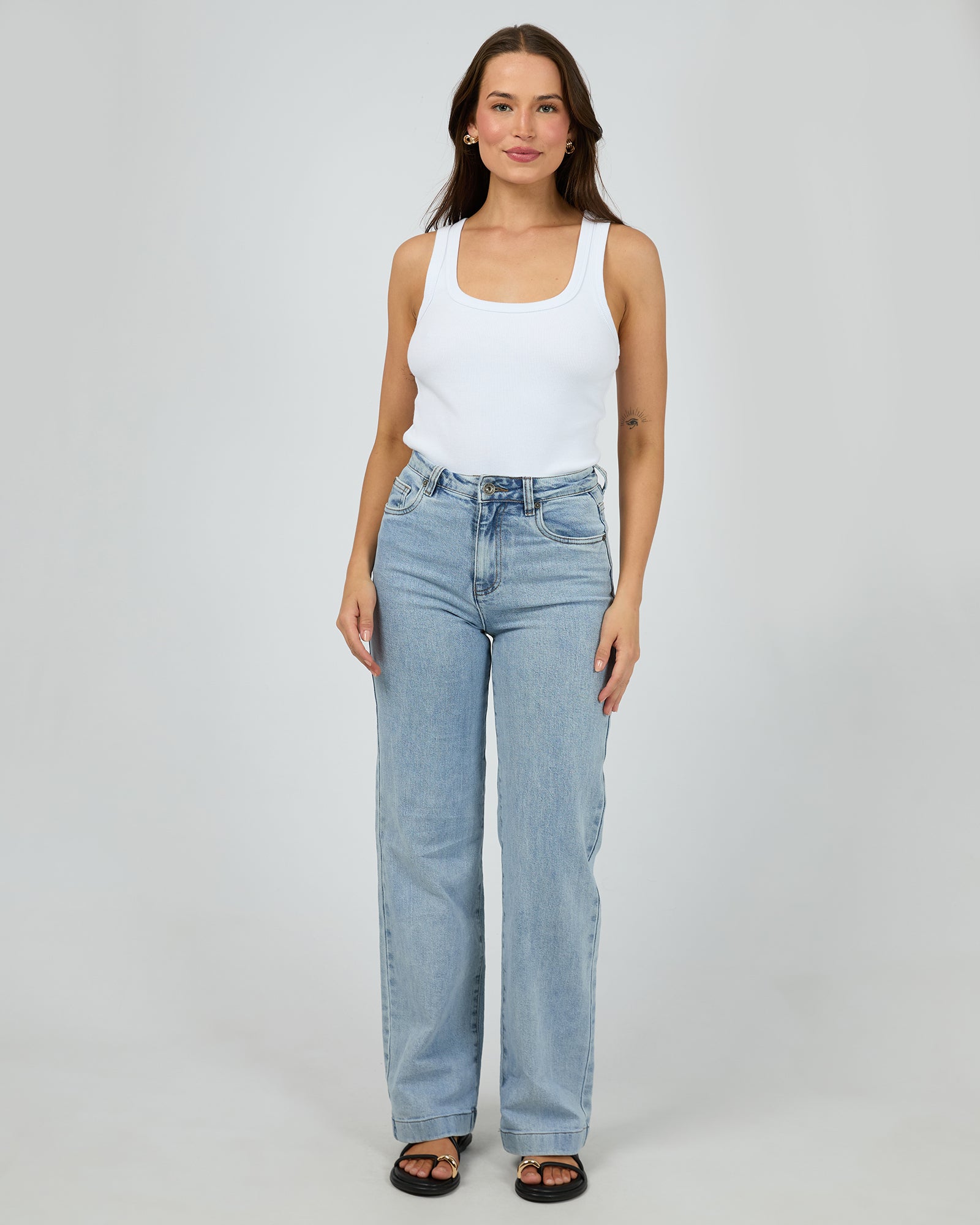 Hunter Comfort Wide Leg Jean / Light Blue | Silent Theory Silent Theory