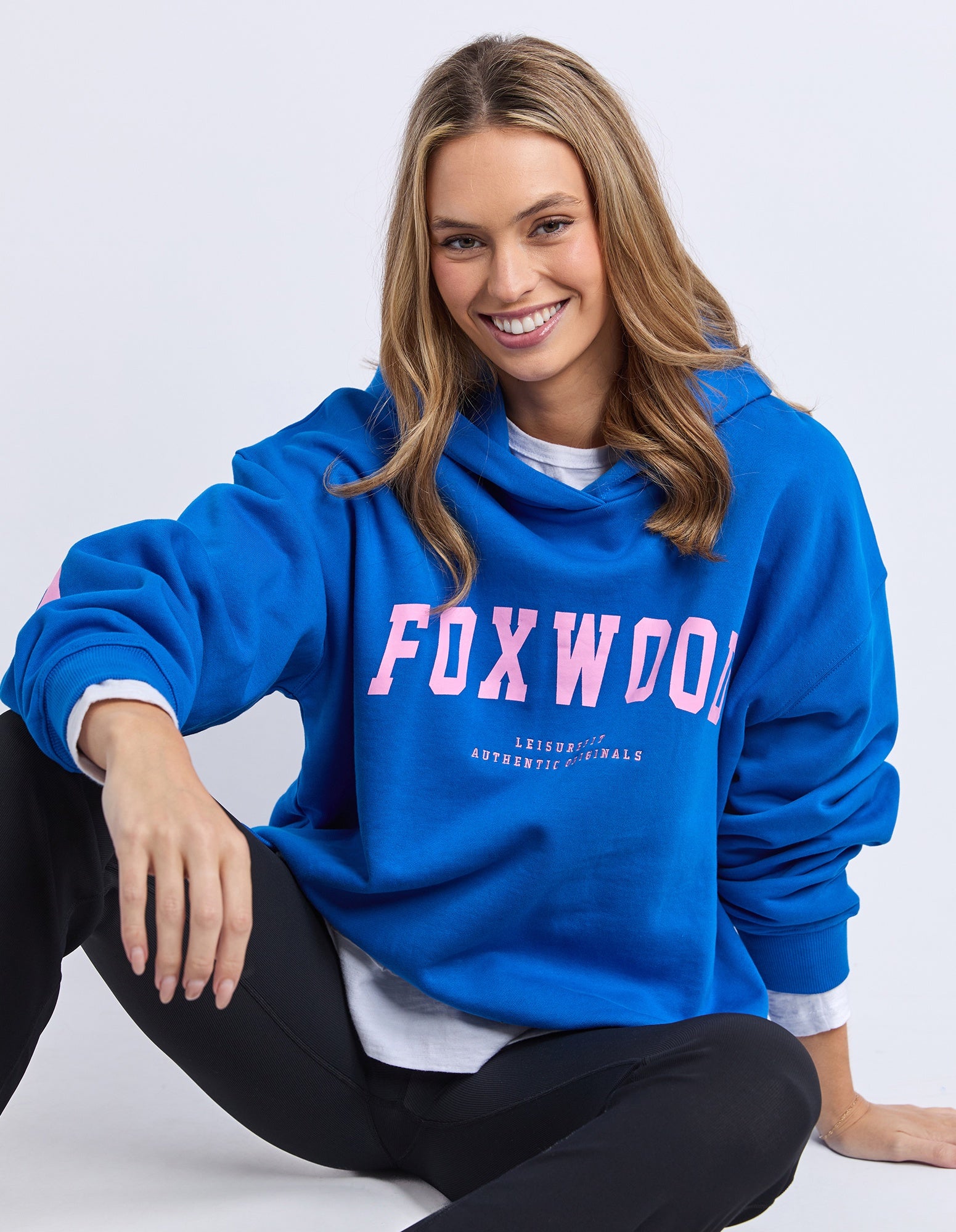 Interval Hoodie / Cobalt Blu/Neon Pnk | Foxwood Foxwood