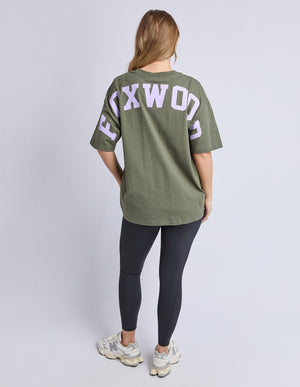 Interval Tee / Khaki / Lilac | Foxwood Foxwood