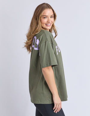 Interval Tee / Khaki / Lilac | Foxwood Foxwood