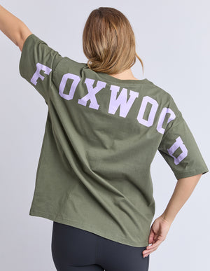 Interval Tee / Khaki / Lilac | Foxwood Foxwood