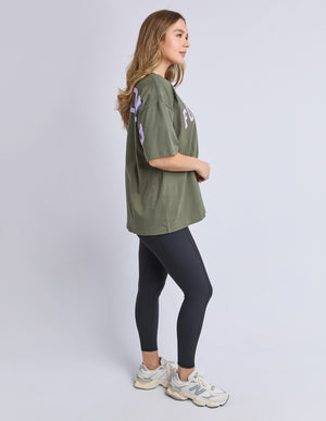Interval Tee / Khaki / Lilac | Foxwood Foxwood