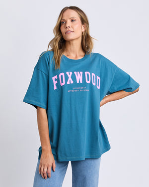 Interval Tee / Ocean Blue / Neon Pink | Foxwood