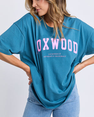 Interval Tee / Ocean Blue / Neon Pink | Foxwood