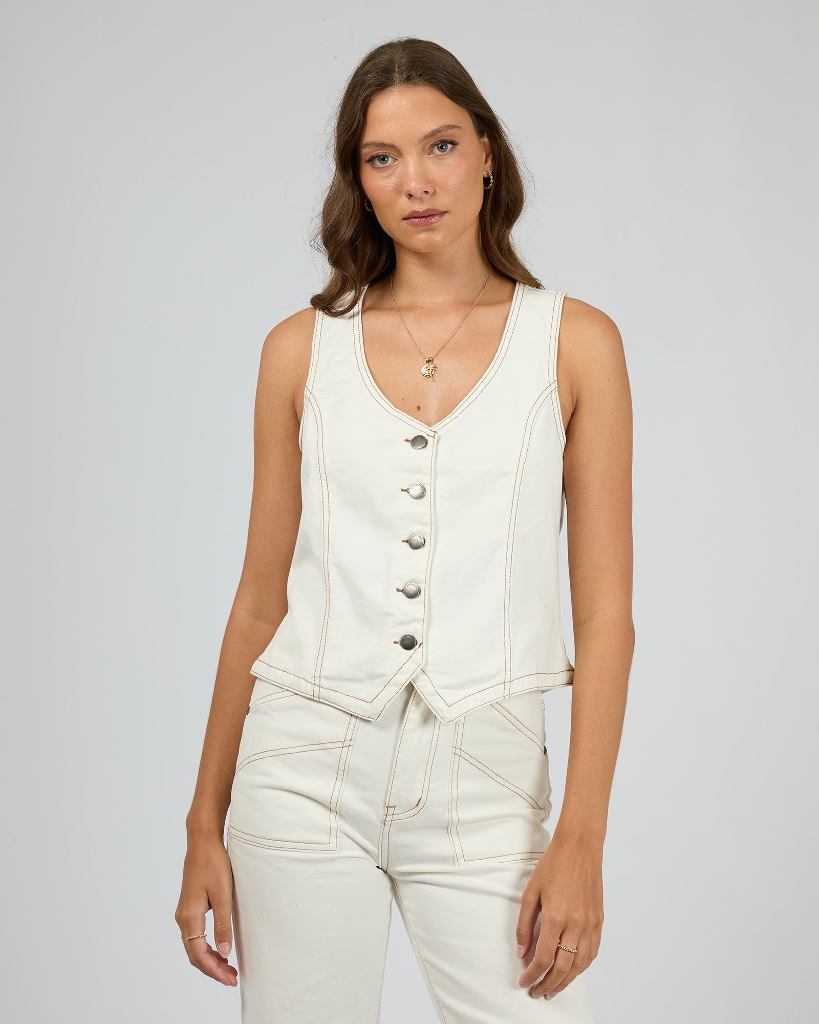 Korin Vest / Vintage White | All About Eve All About Eve