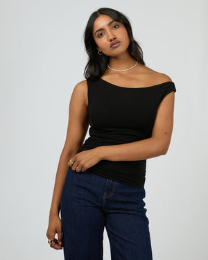 Kylie Off Shoulder Top / Black | All About Eve All About Eve