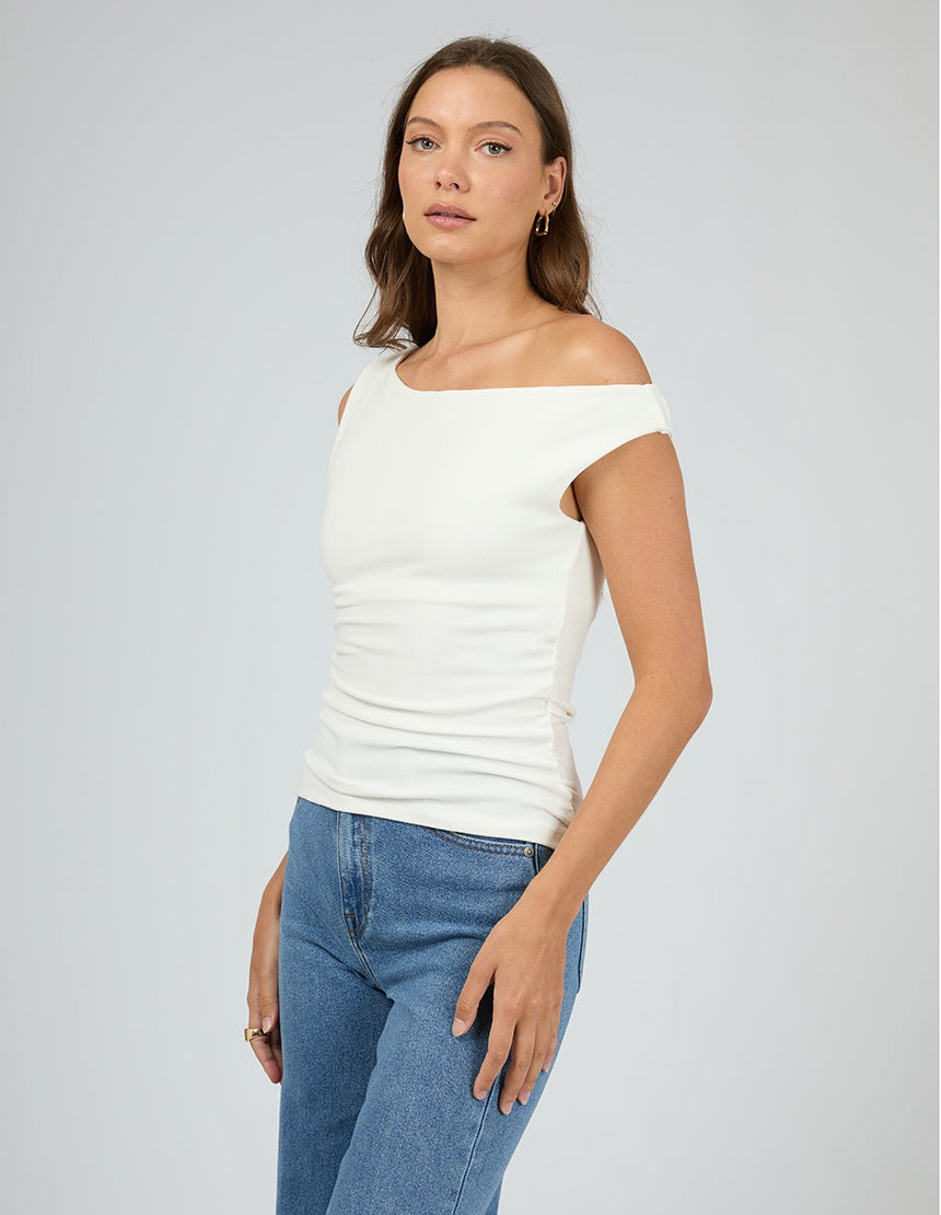Kylie Off Shoulder Top / White | All About Eve All About Eve