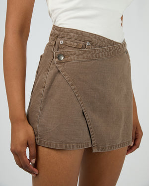 Lenni Mini Skort / Cocoa | All About Eve All About Eve