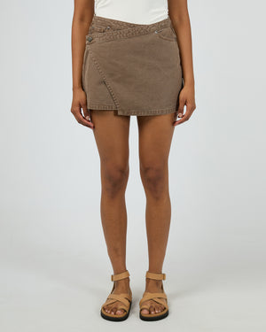 Lenni Mini Skort / Cocoa | All About Eve All About Eve