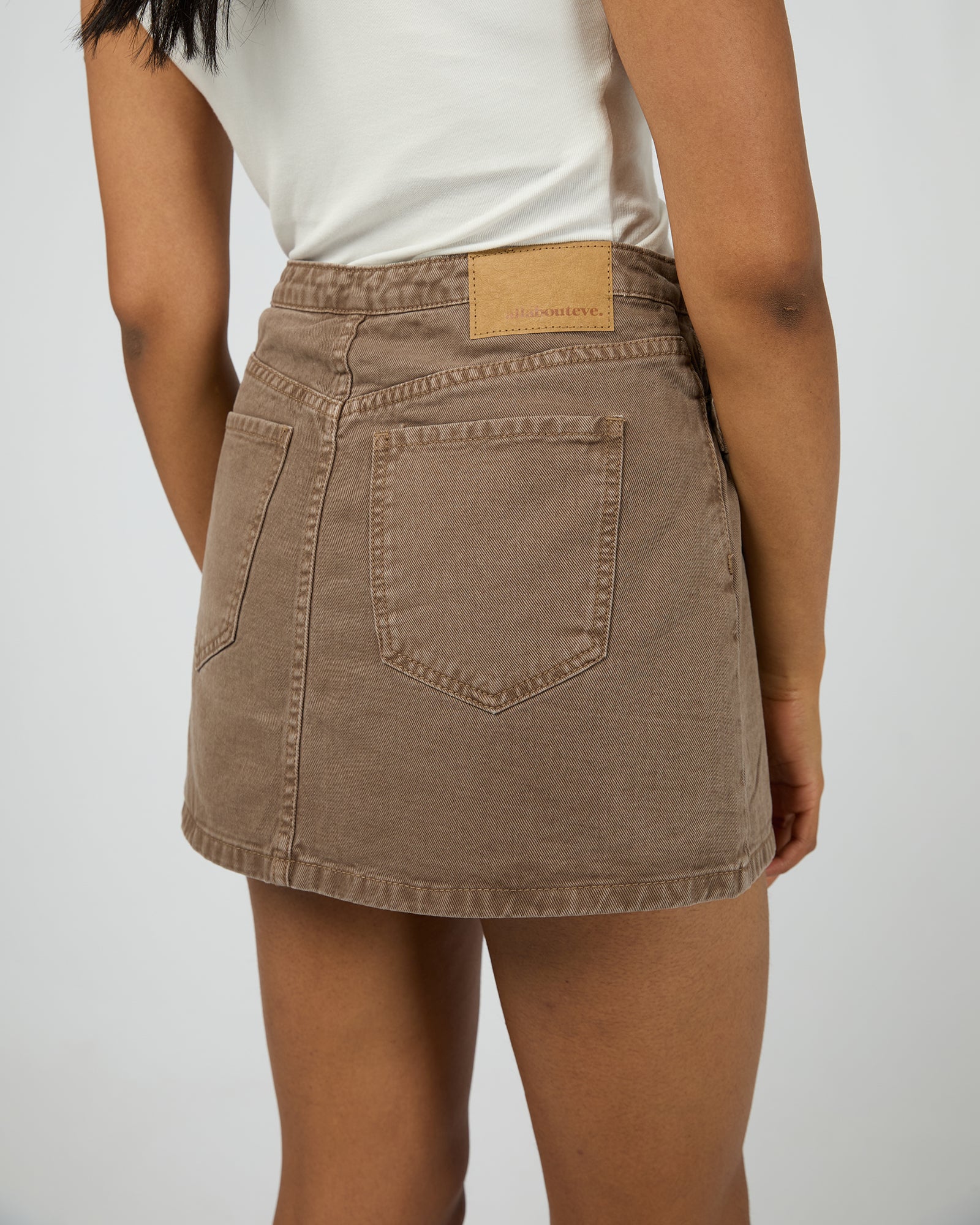 Lenni Mini Skort / Cocoa | All About Eve All About Eve