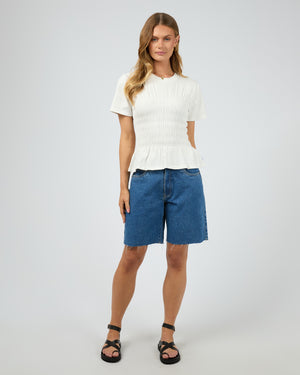 Lipa Ruched Top / White | All About Eve All About Eve