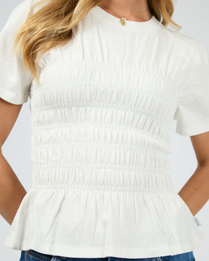 Lipa Ruched Top / White | All About Eve All About Eve