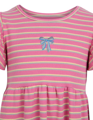 Lottie Rib Dress / Pink | Eve Girl Eve Girl