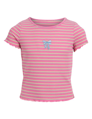 Lottie Rib Tee / Pink | Eve Girl Eve Girl