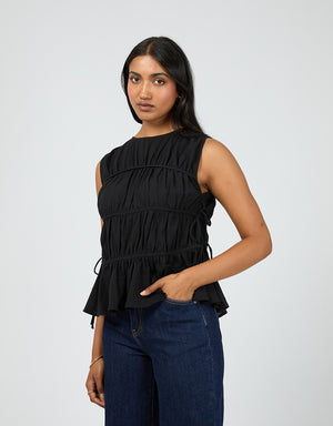 Lou Lou Tie Top / Black | All About Eve All About Eve
