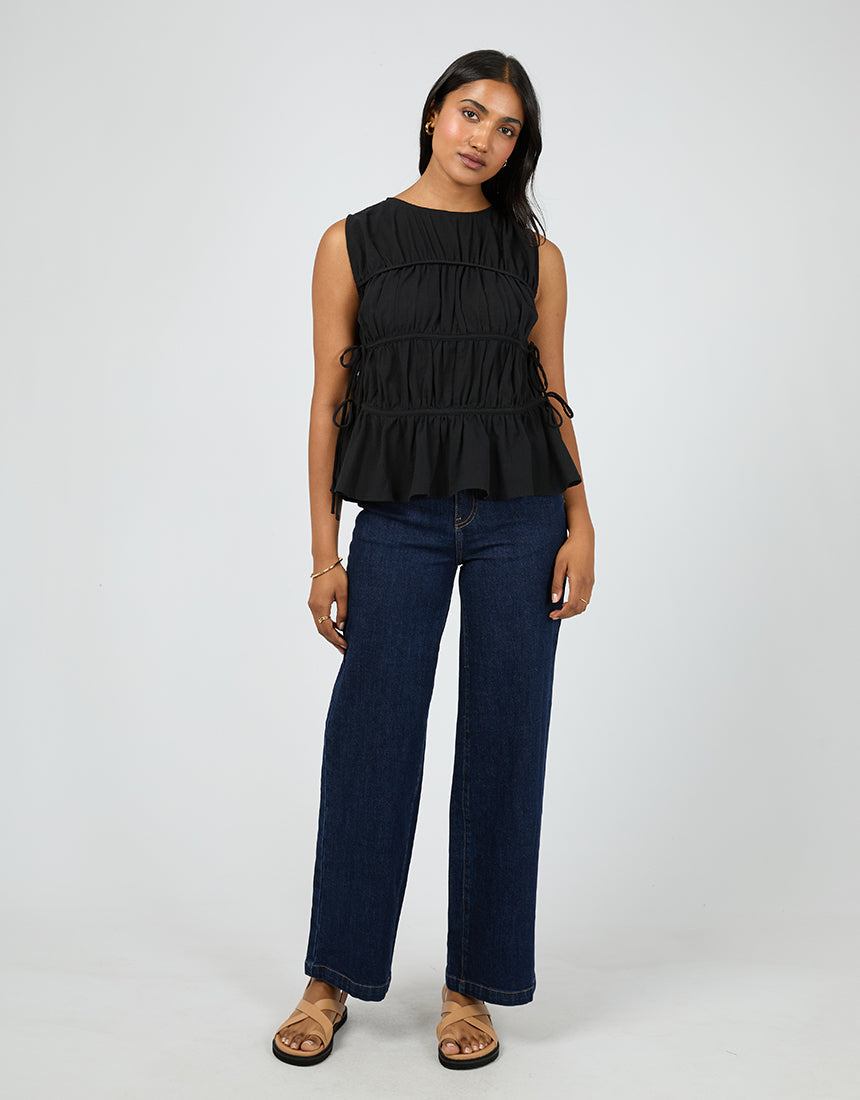 Lou Lou Tie Top / Black | All About Eve All About Eve