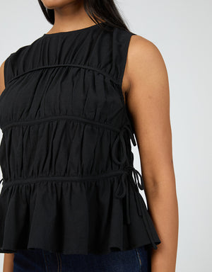 Lou Lou Tie Top / Black | All About Eve All About Eve