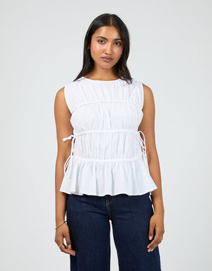 Lou Lou Tie Top / White | All About Eve All About Eve