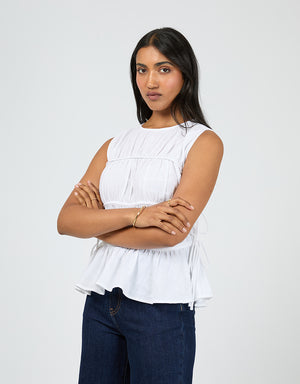 Lou Lou Tie Top / White | All About Eve All About Eve
