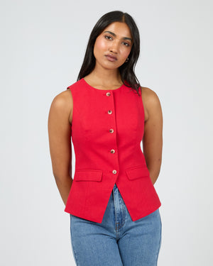 Mavis Vest / Red | All About Eve All About Eve