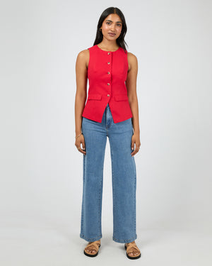 Mavis Vest / Red | All About Eve All About Eve